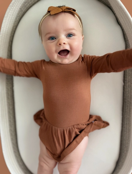 Espresso Long Sleeve Dream Bodysuit Dress