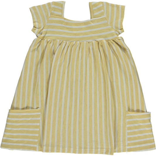 Rylie Dress - Yellow Stripe