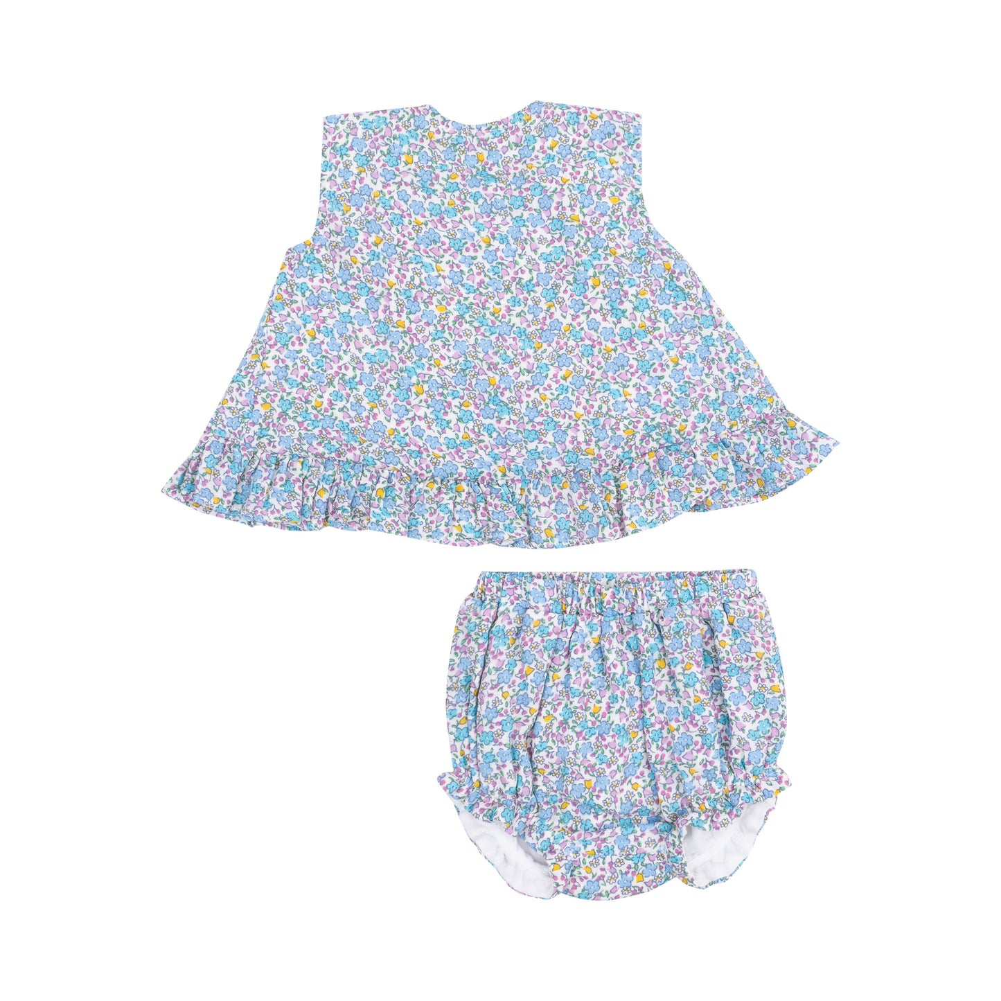 Flowers and Berries Ruffle Back Top & Bloomer
