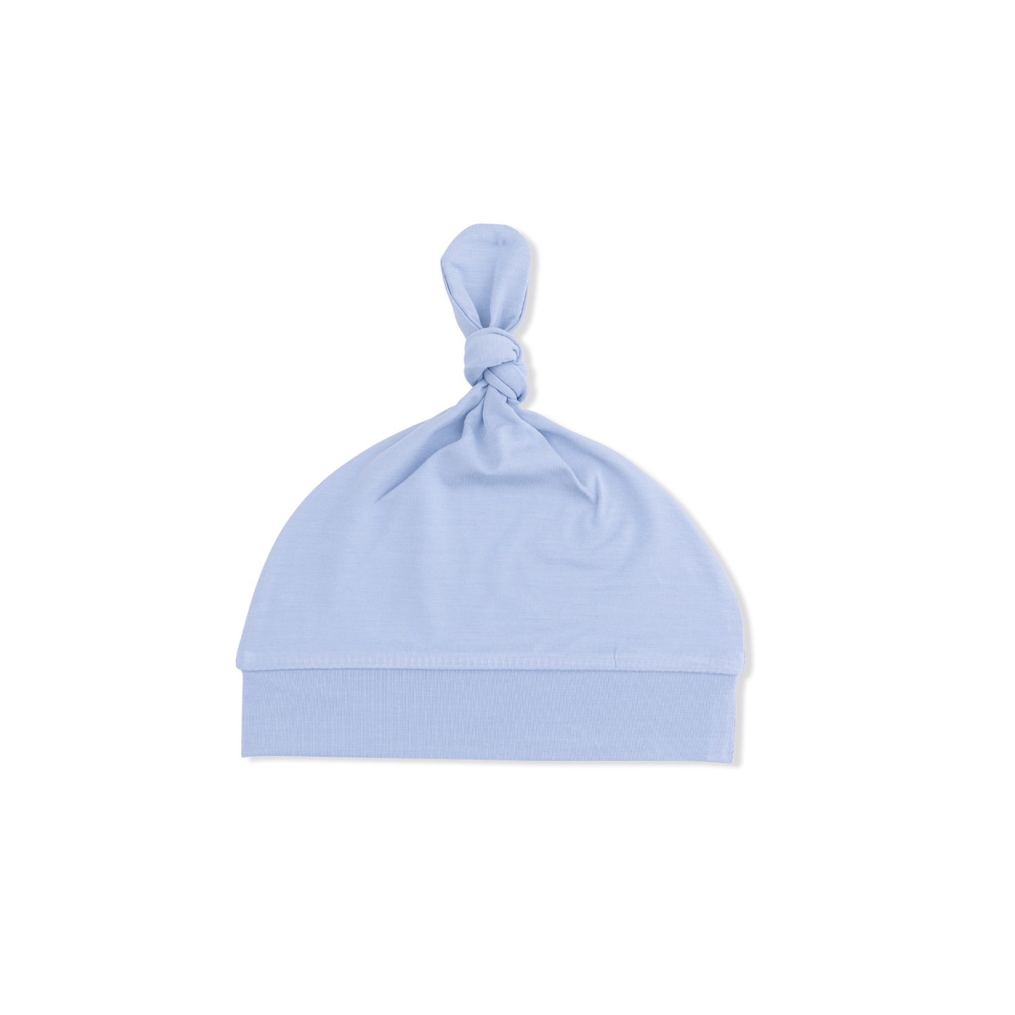 Solid Blue Fog - Knotted Hat