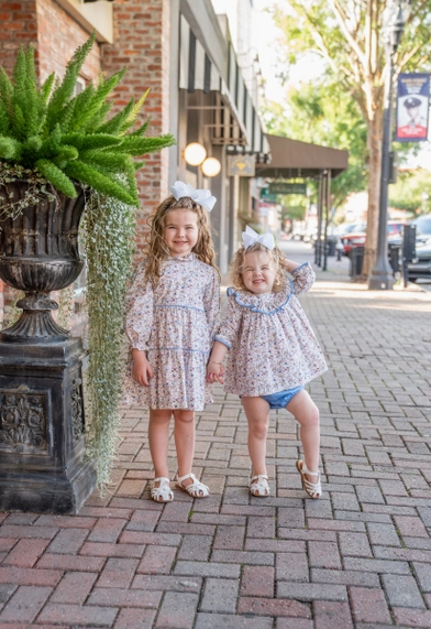 Zoe Pink and Blue Floral Dress