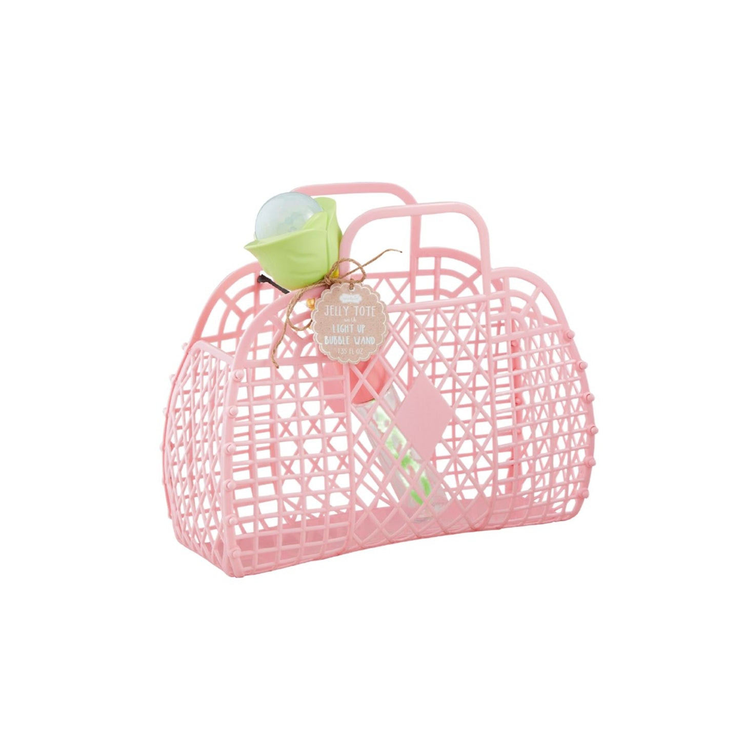 Pink Jelly Tote And Bubbles