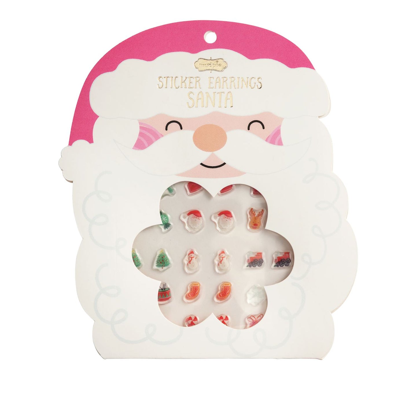 Santa Stick-On Earring Set