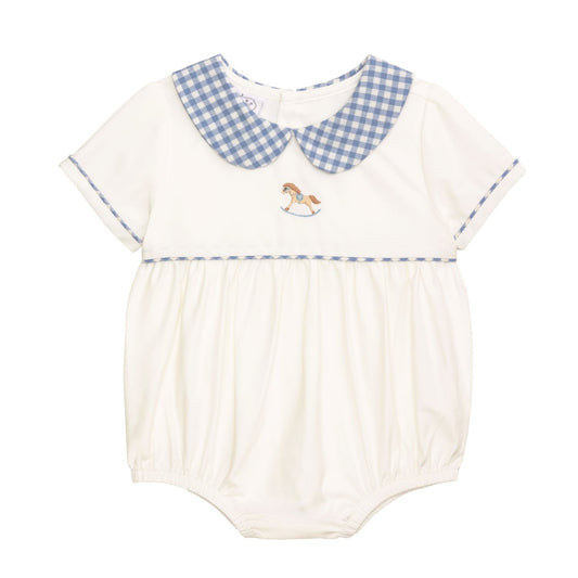 Rocking Horse Gingham Bubbles