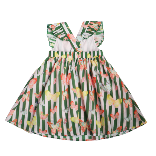 JOSIE DRESS – BUTTERFLY - GREEN
