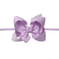 1/4" NYLON PANTYHOSE HEADBAND W/SIGNATURE GROSGRAIN BOW