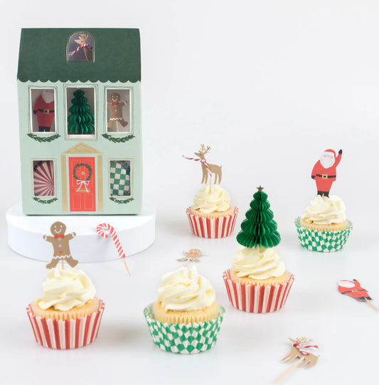 FESTIVE HOUSE CUPCAKE KIT