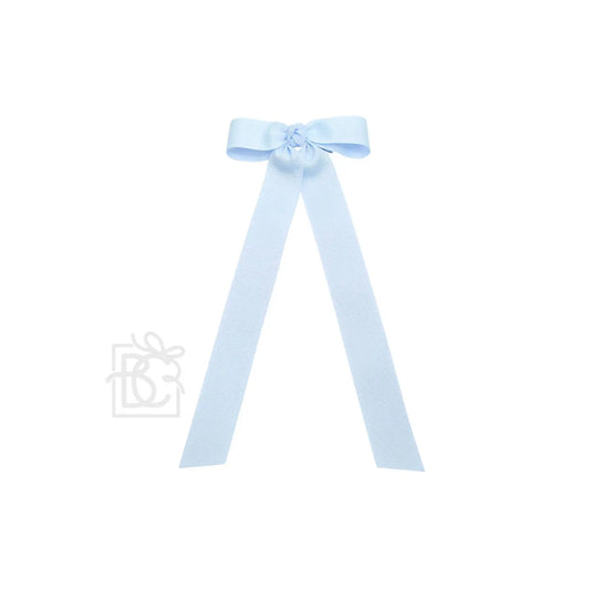 Flat Bow w/ 7" Streamers On Alligator Clip | Millennium Blue