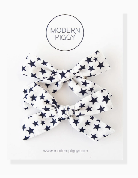 50 States | Pigtail Set - Hand-Tied Bow