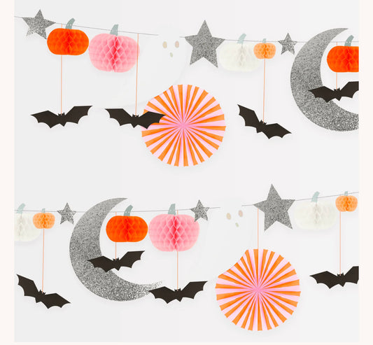 PASTEL HONEYCOMB HALLOWEEN GARLAND