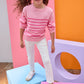 Striped Sweater - Pink