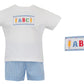 ABC BOY´S - Peri Blue gingham boy's short set
