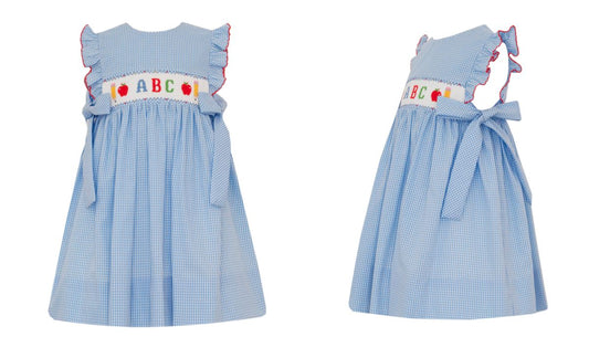 ABC GIRL´S - Peri Blue gingham sleeveless dress