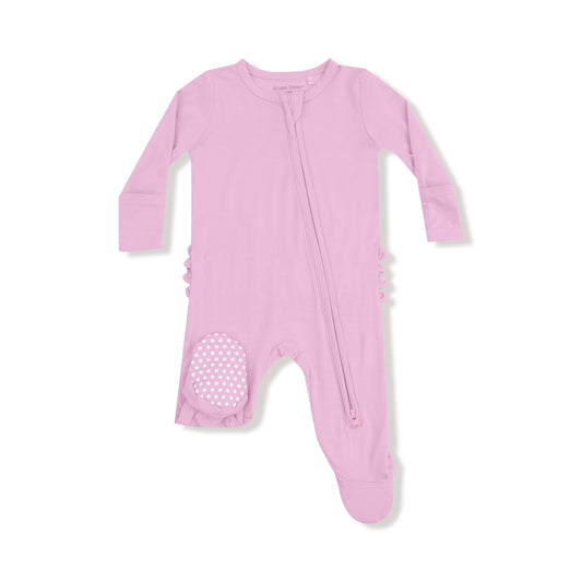 Basics - Pirouette - 2 Way Zipper Ruffle Back Footie