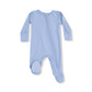 Basics - Soft Chambray - 2 Way Zipper Footie