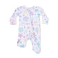 Beach Days - 2 Way Ruffle Back Zipper Footie