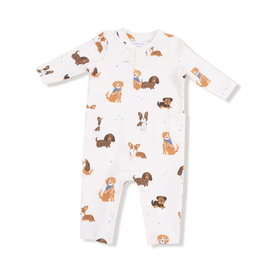 Best Friend Dogs - French Terry - Uni - Uni  Romper