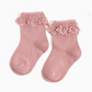 Blush Pink Lace Midi Sock