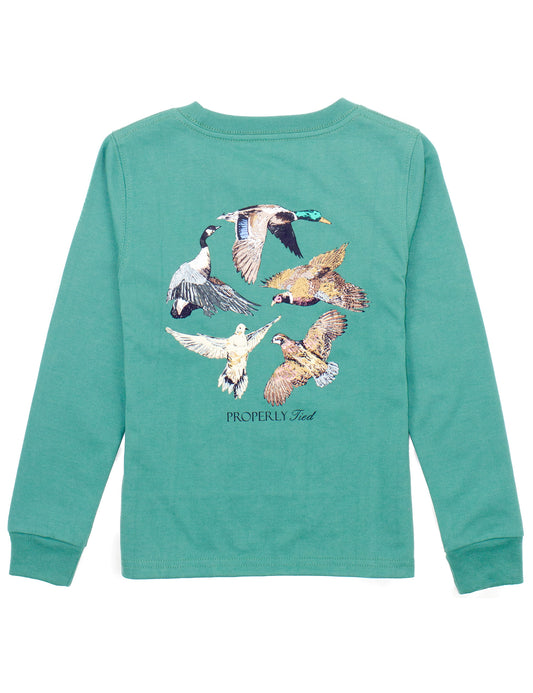 Boys Flock LS Teal
