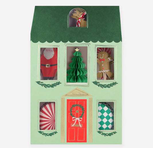 FESTIVE HOUSE CUPCAKE KIT