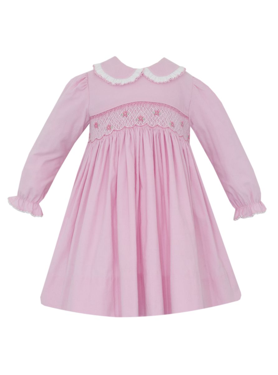 CHARLOTTE - Pink Corduroy dress L/S