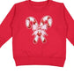 Candy Cane Patch Christmas Sweatshirt