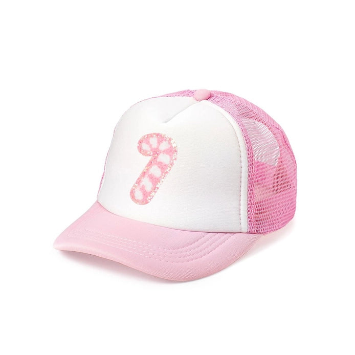 Candy Cane Patch Christmas Trucker Hat