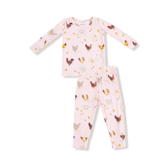 Collector Chickens - Pink - L/s Loungewear Set