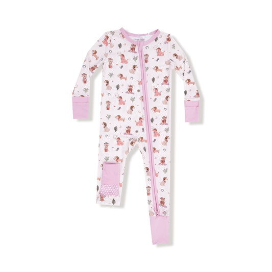 Cowgirl Dogs - 2 Way Zipper Romper
