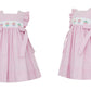 Cupcakes | Pink Gingham Dress with side Bows