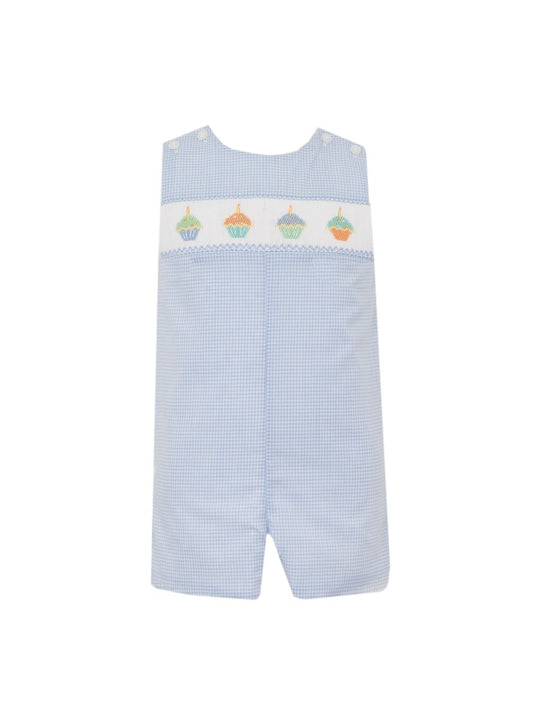 Cupcakes | Light Blue Gingham Jon Jon