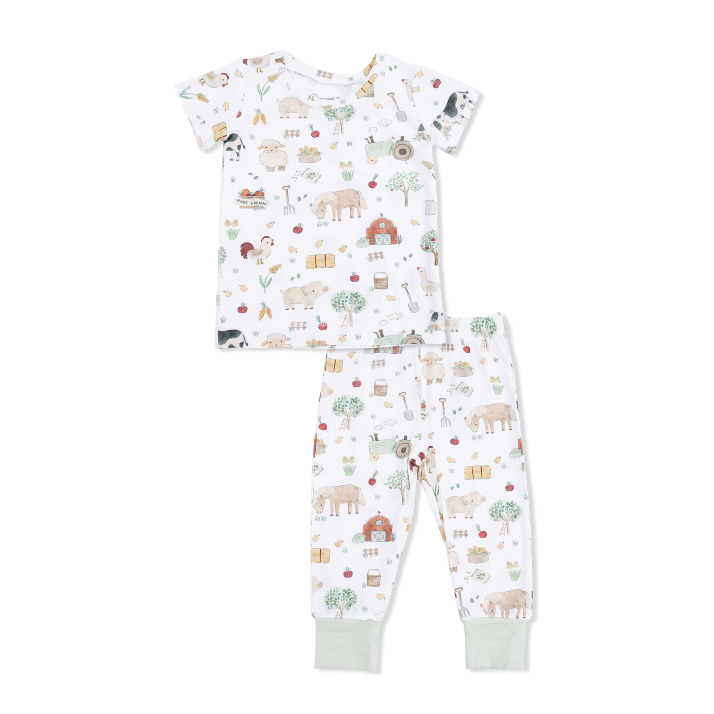 Cute Farm Animals Uni - Short Sleeve Loungewear Set