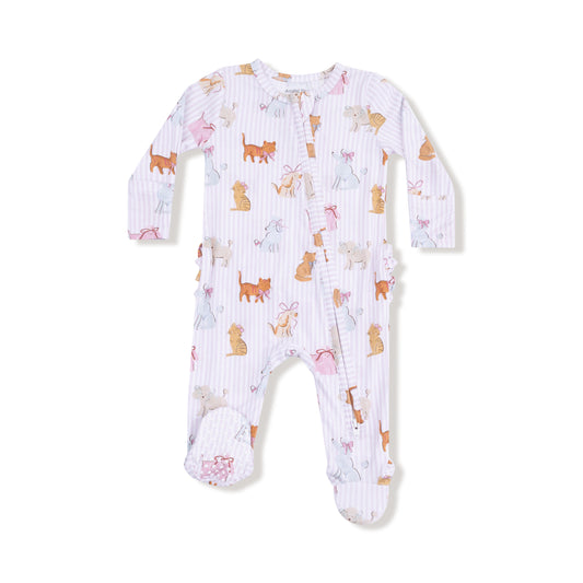 Fancy Pets - 2 Way Zipper Ruffle Back  Footie