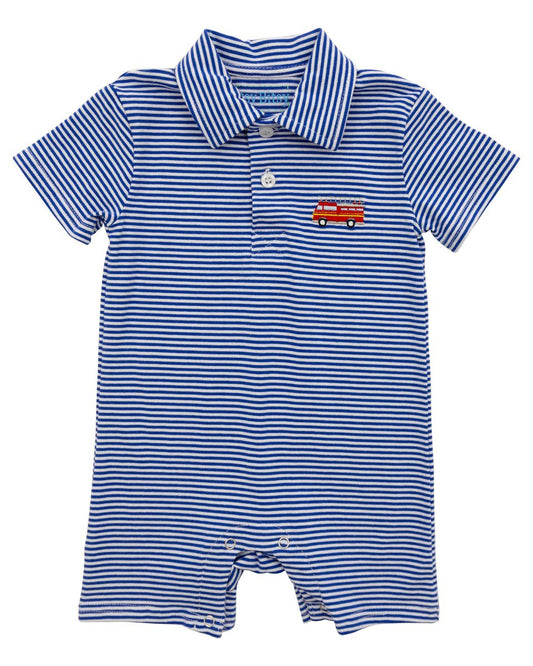 Firetruck Polo Romper