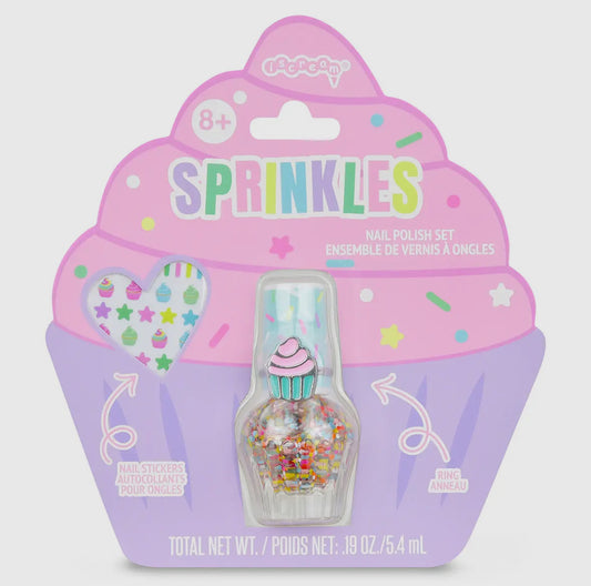 Sprinkles Nail Polish Ring Set