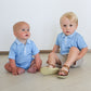 Tripp Romper - Blue Stripe