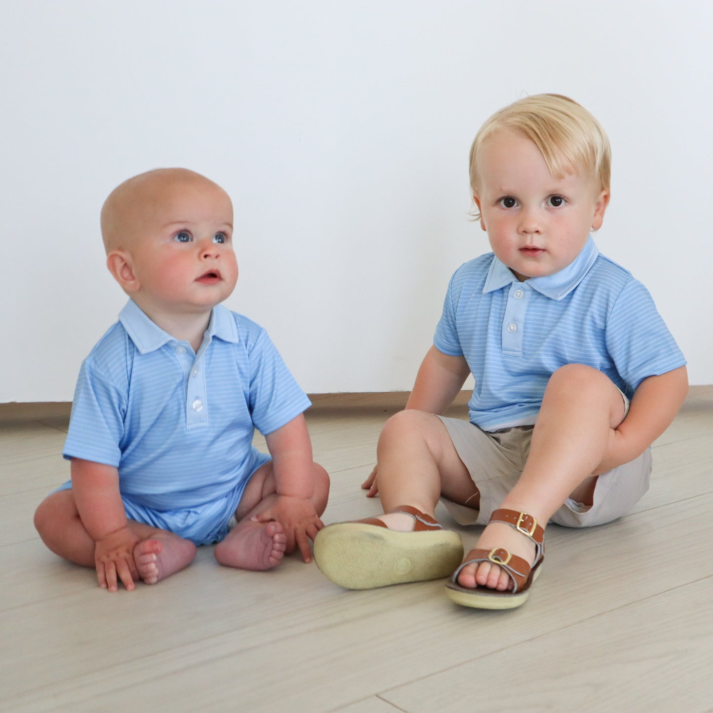 Tripp Romper - Blue Stripe