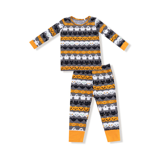 Halloween Paper Garland Glow In The Dark - L/s Loungewear Set
