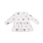 Hearts -French Terry - Drop Waist Dress