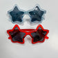4TH OF JULY SUNGLASSES - BLUE OR RED