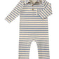 KINGSTON Polo Romper - Blue Stripe
