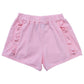 Knit Ruffle Shorts- Light Pink