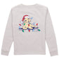 Boys Santa Paws LS Ice Grey