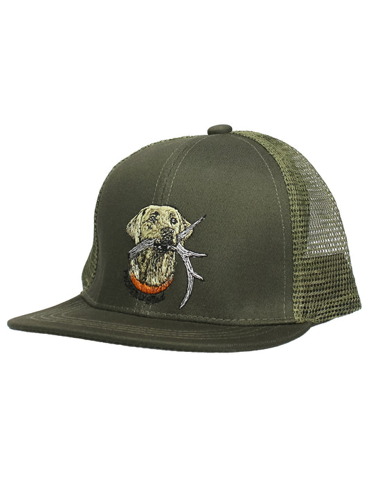 Boys Trucker Hat Antler Lab