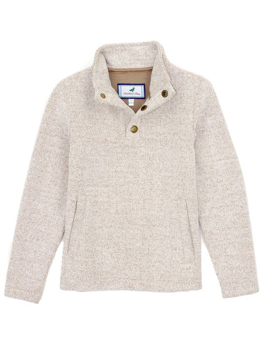 Boys Upland Pullover - Cream