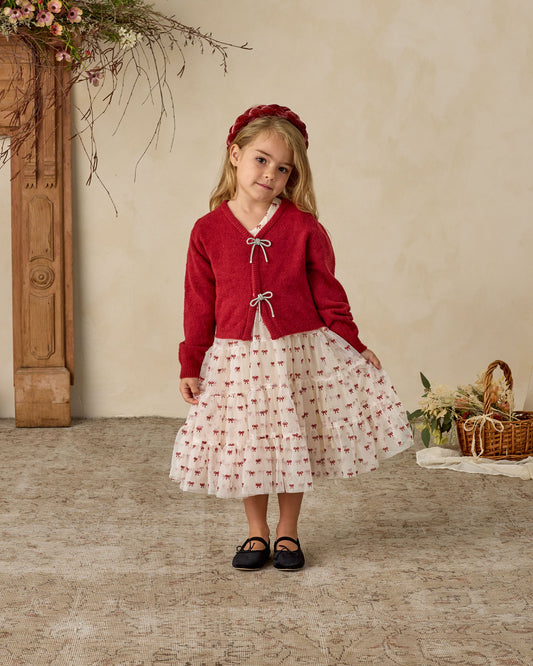 Bow Cardigan | Ruby
