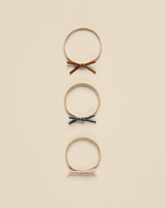 Velvet Bow Headbands || Midnight, Antique, Copper