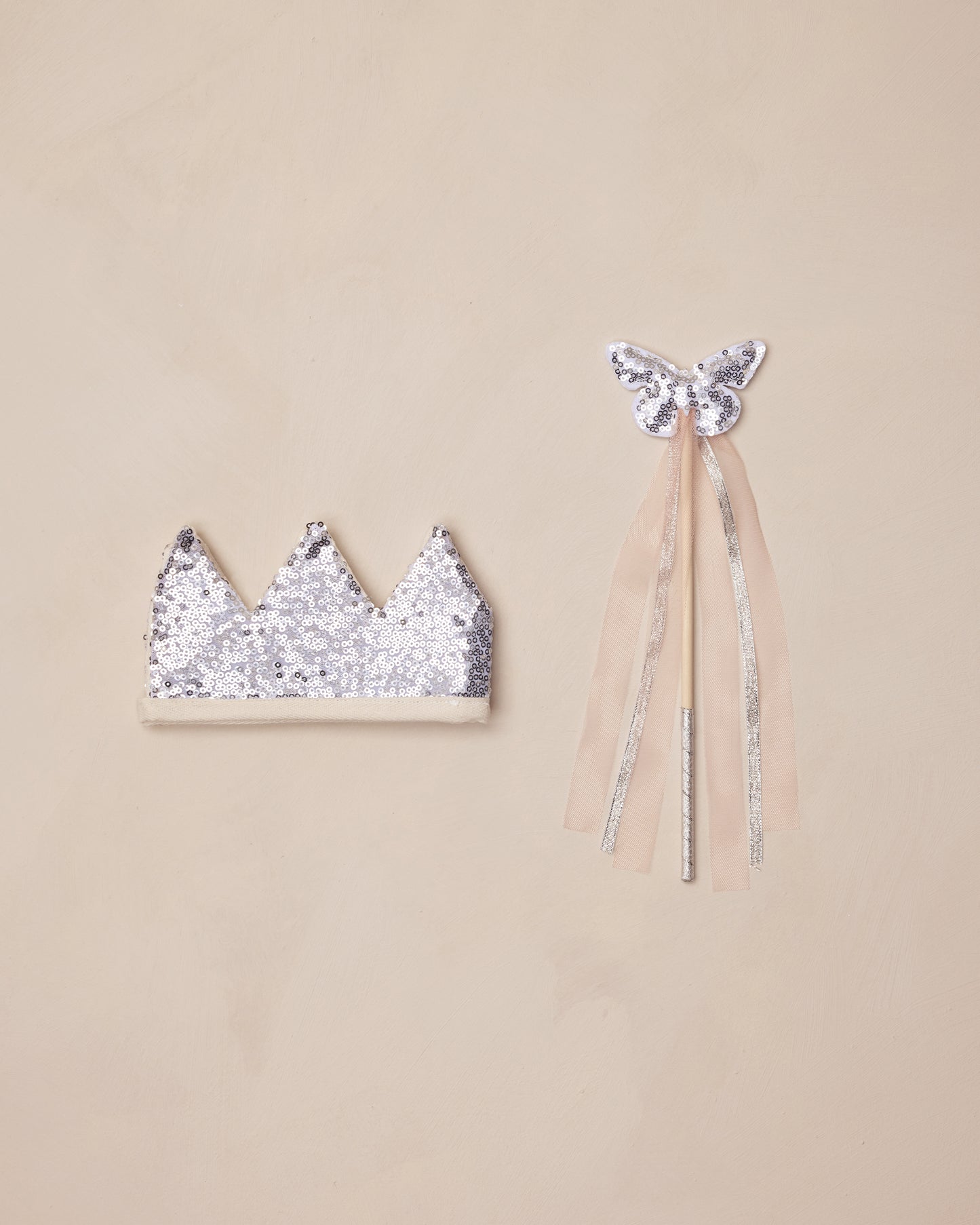 Crown + Wand | Silver Sequin