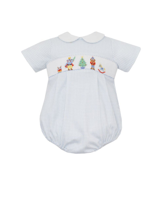 NUTCRAKER BOY´S - Lt.blue gingham boy´s bubble