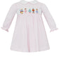 NUTCRAKER GIRL´S - Pink gingham knit dress
